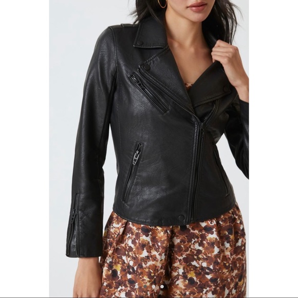 Blank NYC Jackets & Blazers - BLANKNYC Faux Leather Moto Jacket Size M